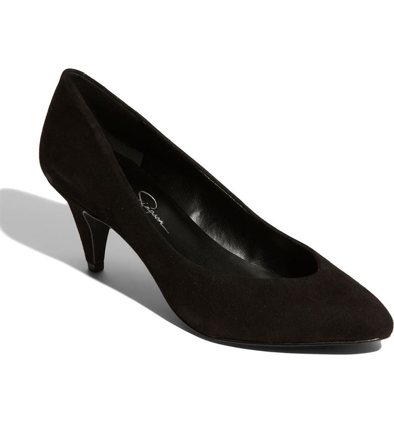 JESSICA SIMPSON 'Tamana' Pump, Main, color, BLACK SUEDE
