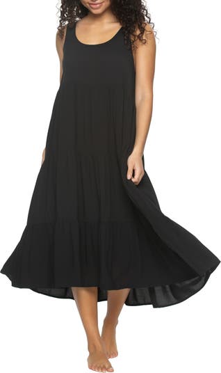 Felina Isabella Tiered Challis Nightgown | Nordstrom