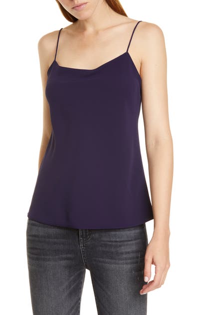 Theory Teah Urban Crepe Camisole In Storm Navy