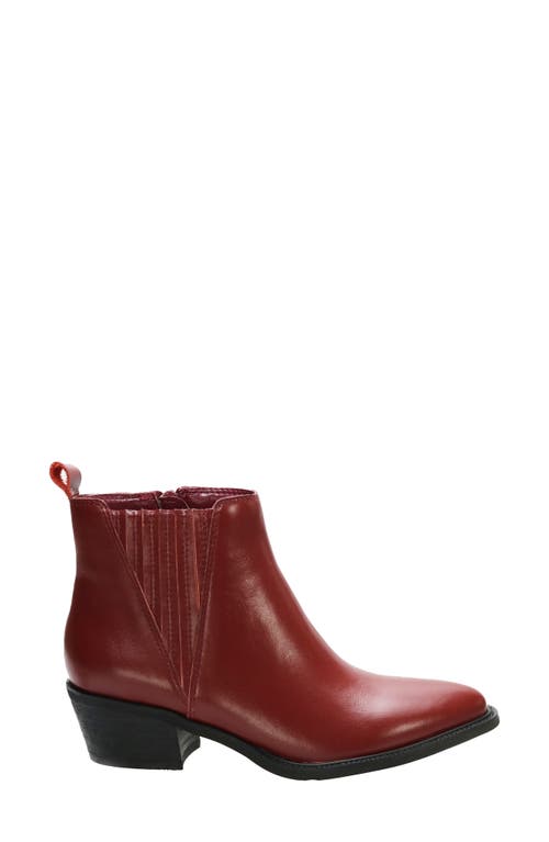 David Tate Focus Bootie In Red Nappa
