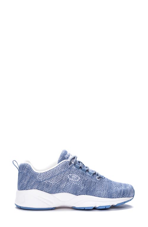 Propét Propet Stability Fly Sneaker In Denim/white Fabric