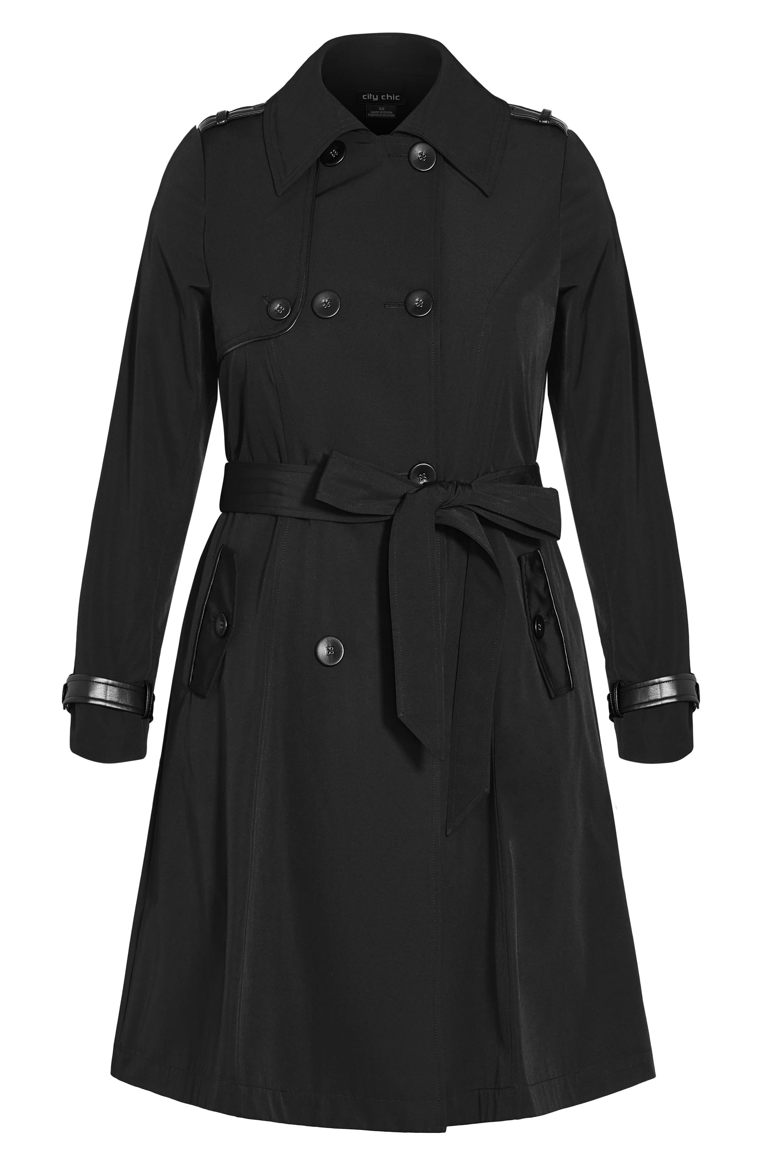 chic black coat