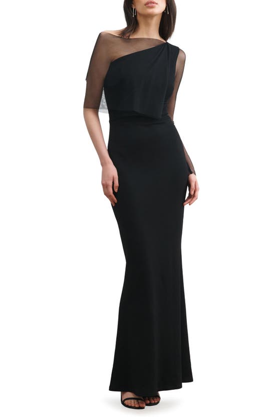 Shop Marcella Valeria Gown In Black