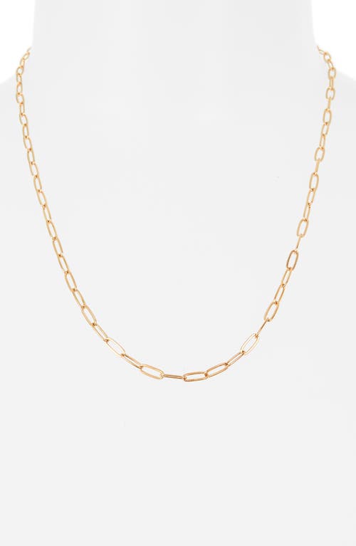 Anzie Paper Clip Chain Necklace In Gold