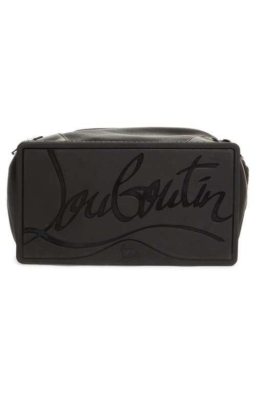 Shop Christian Louboutin Small Explorafunk Empire Leather Backpack In Black/black/black