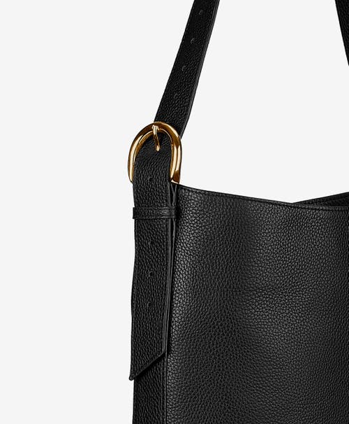 Gigi New York Avery Leather Bucket Bag In Black