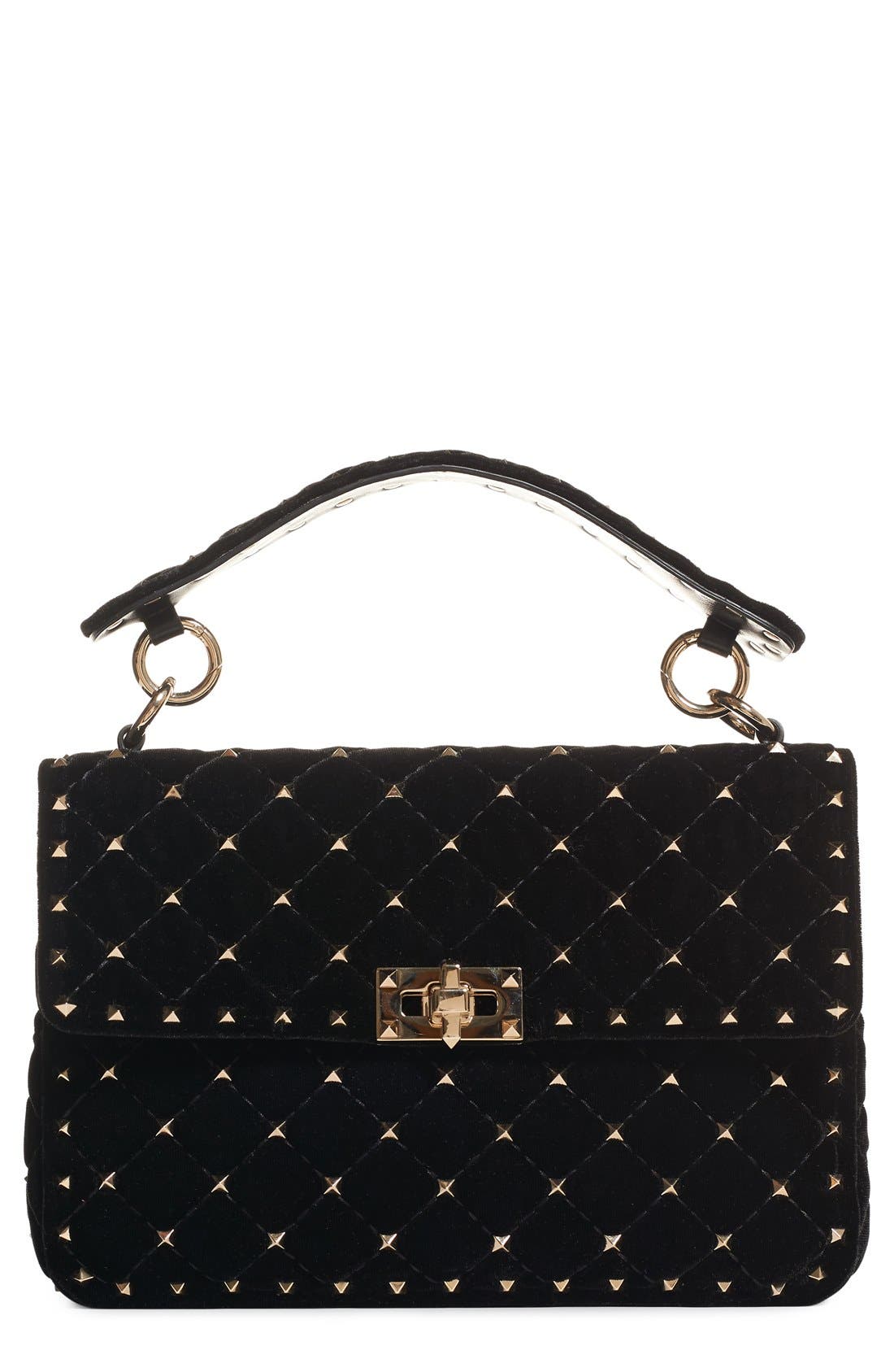 VALENTINO GARAVANI Rockstud Quilted Leather Shoulder Bag Nordstrom