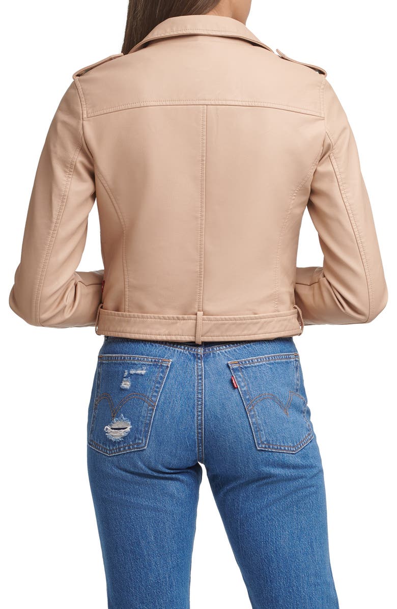 Levi's® Faux Leather Fashion Belted Moto Jacket | Nordstromrack
