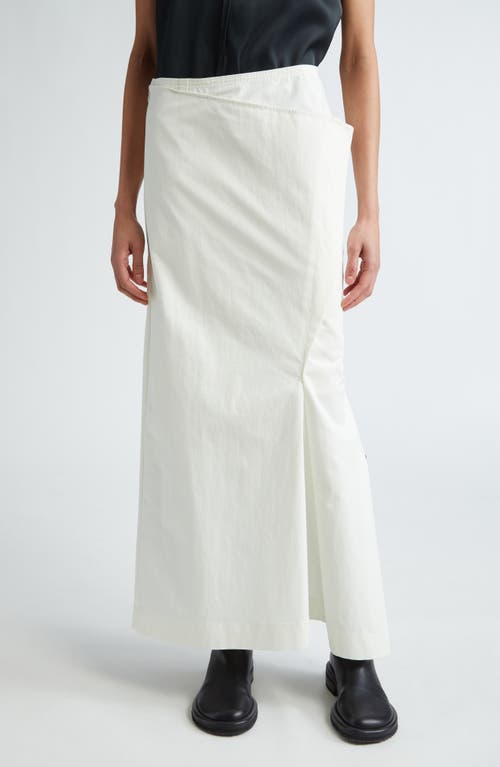 Commission Creased Cotton & Nylon Maxi Skirt White at Nordstrom,