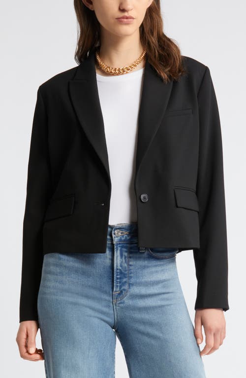 Shop Nordstrom Cropped Blazer In Black