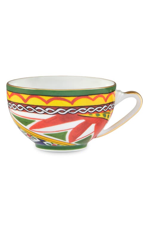 Dolce & Gabbana Dolce&gabbana Carretto Lemon Teacup & Saucer In Medium Blue