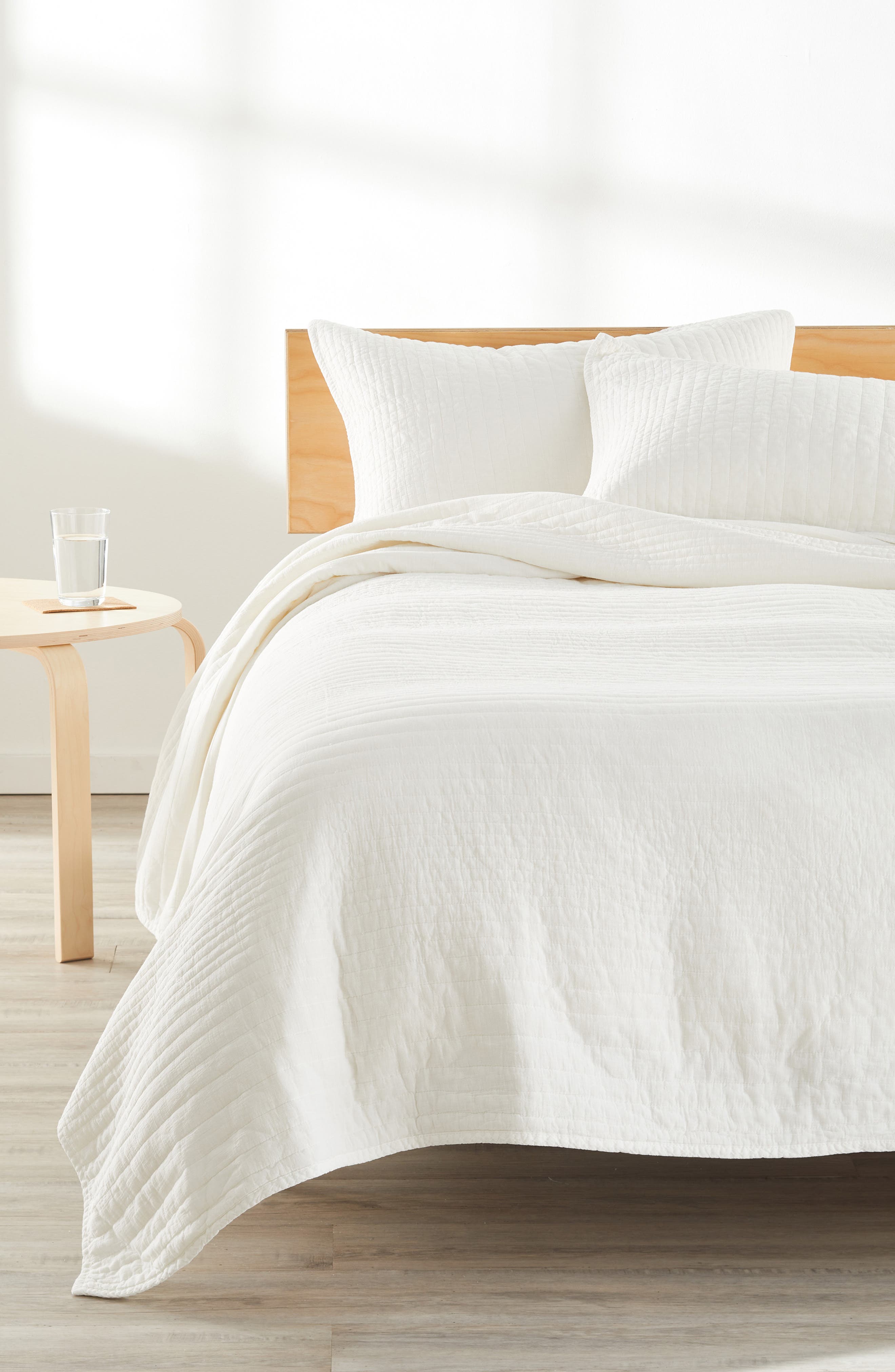 Nordstrom Soft Stripe Cotton Quilt & Shams Set Nordstrom