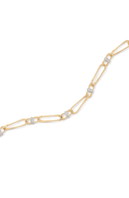 Shop Marco Bicego Marrakech Onde Bracelet In Yellow Gold/diamond