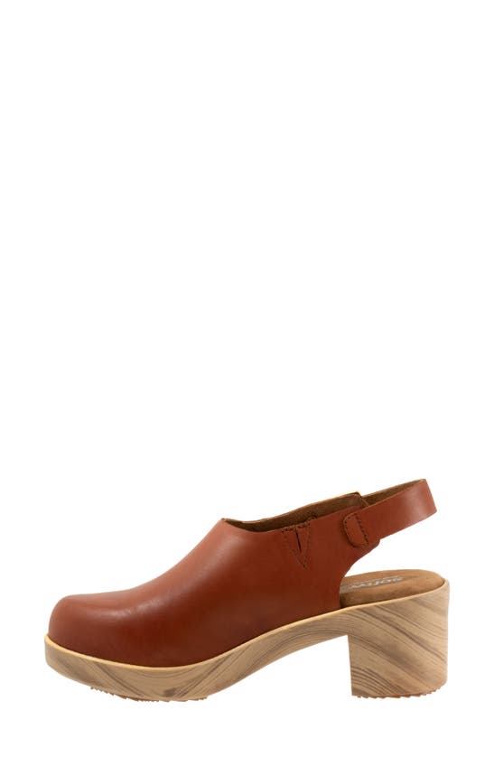Softwalk Fairbanks Slingback Platform Clog In Luggage