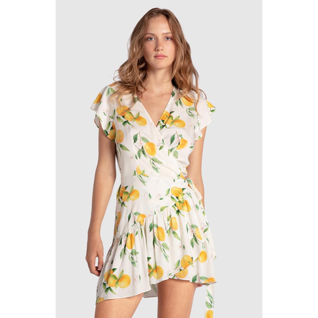Belle & Bloom Love Shack Mini Wrap Dress In Orchard