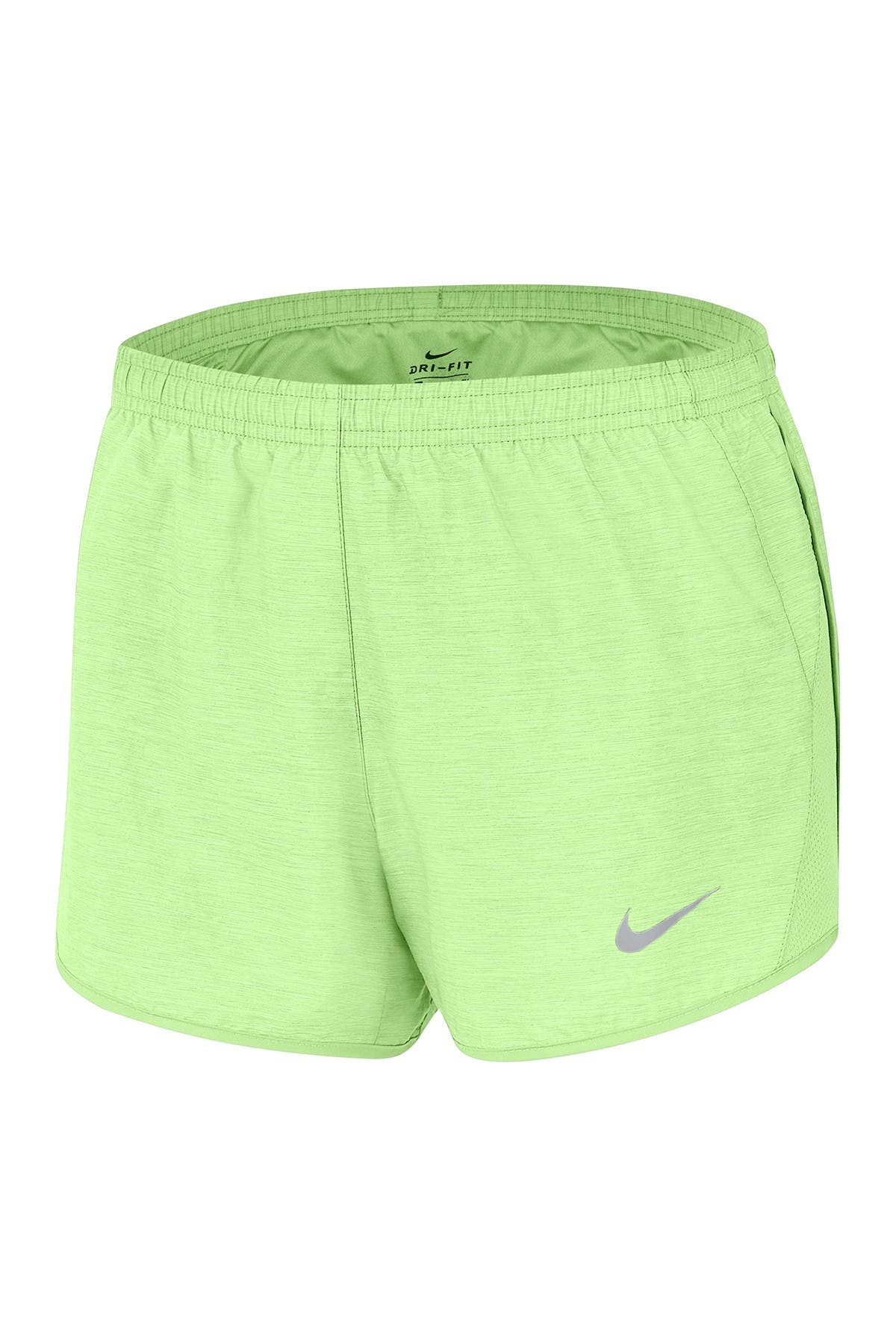 Nike W Nk Dry Short 10k In Barely Volt/wolf Grey