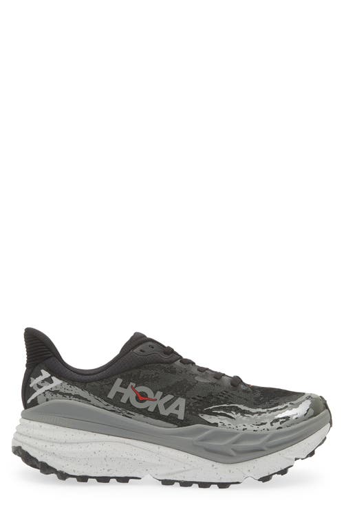 Shop Hoka Stinson Atr 7 Running Shoe In Black/outer Orbit