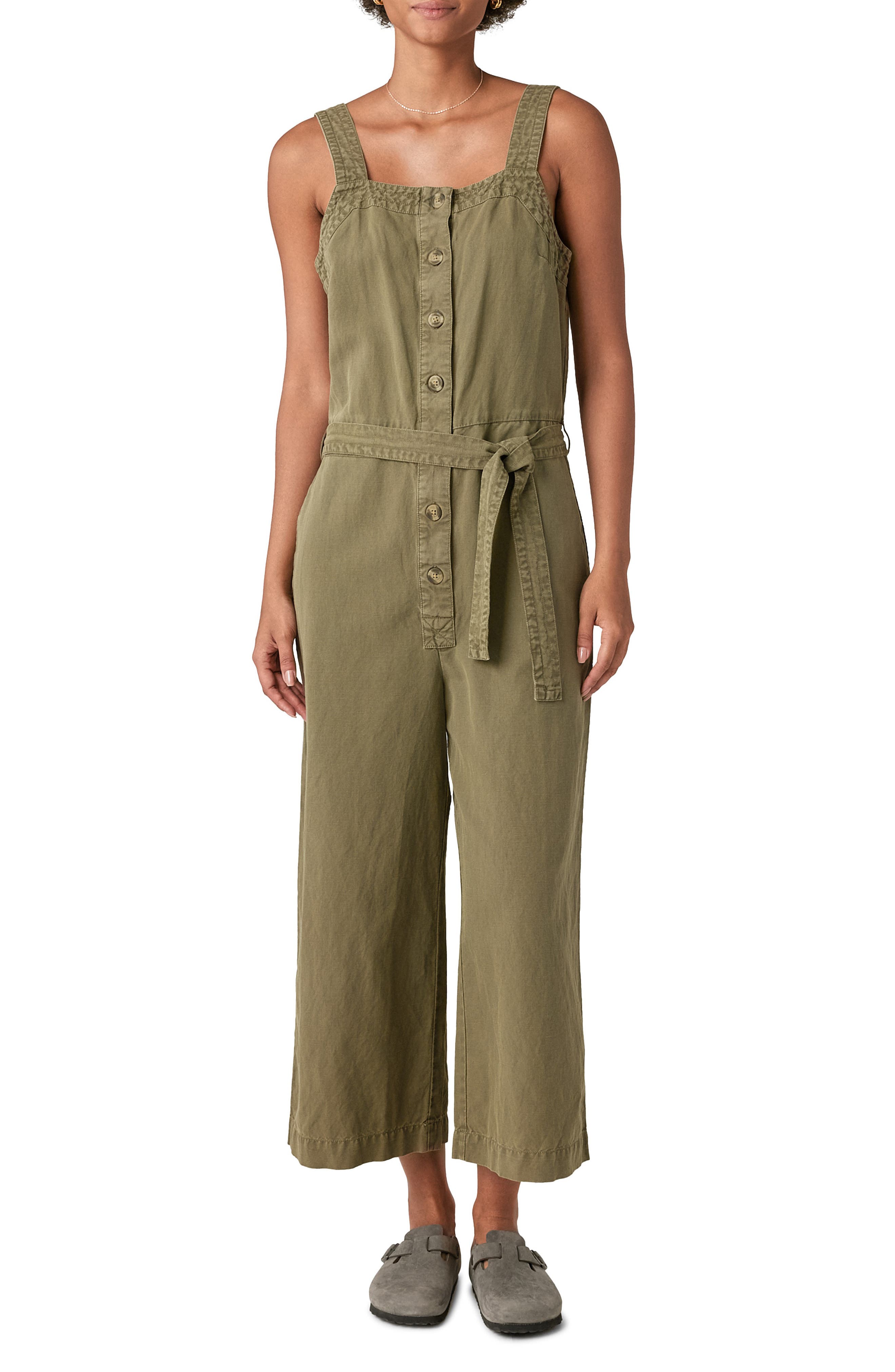 lucky brand femme utility jumpsuit