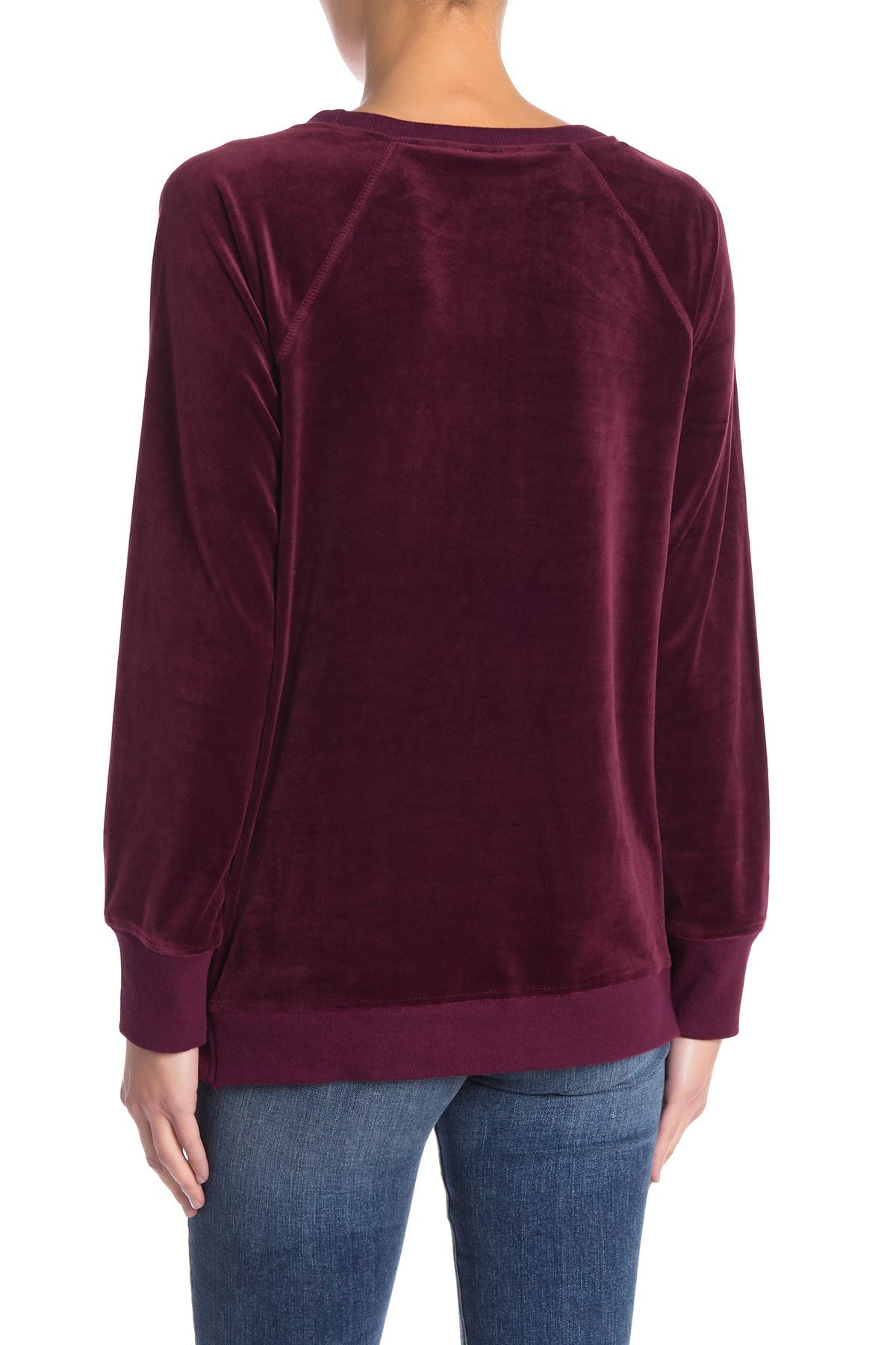 Cable & Gauge Velour Sweatshirt Nordstrom Rack