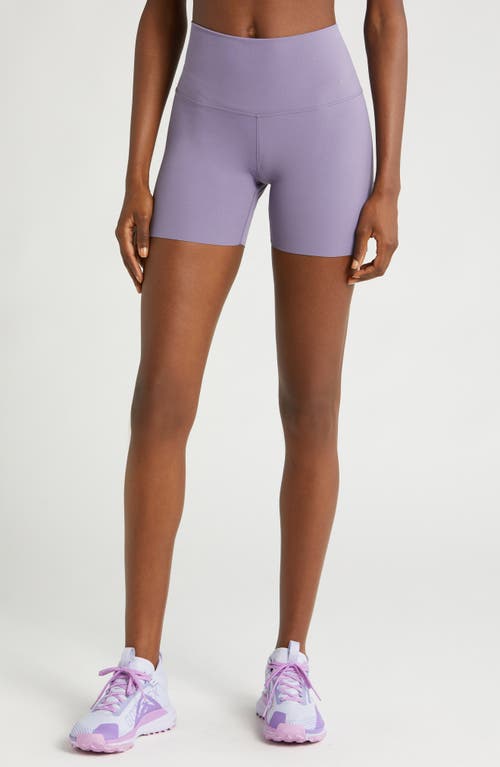 Nike Zenvy High Waist Bike Shorts Daybreak/Black at Nordstrom,