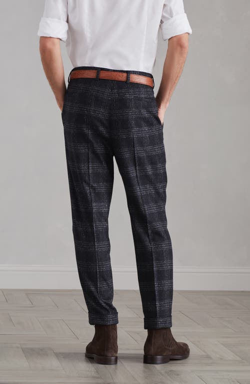 Shop Brunello Cucinelli Silk, Wool And Cashmere Trousers In Anthracite