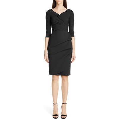 Chiara Boni La Petite Robe Florien Ruched Cocktail Dress, 50 IT - Black