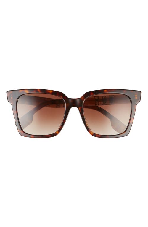 Shop Burberry 53mm Gradient Square Sunglasses In Dark Havana/brown Gradient