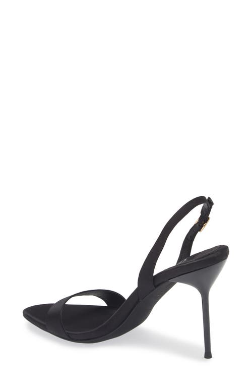 Jeffrey Campbell Go-getter Sandal In Black Satin
