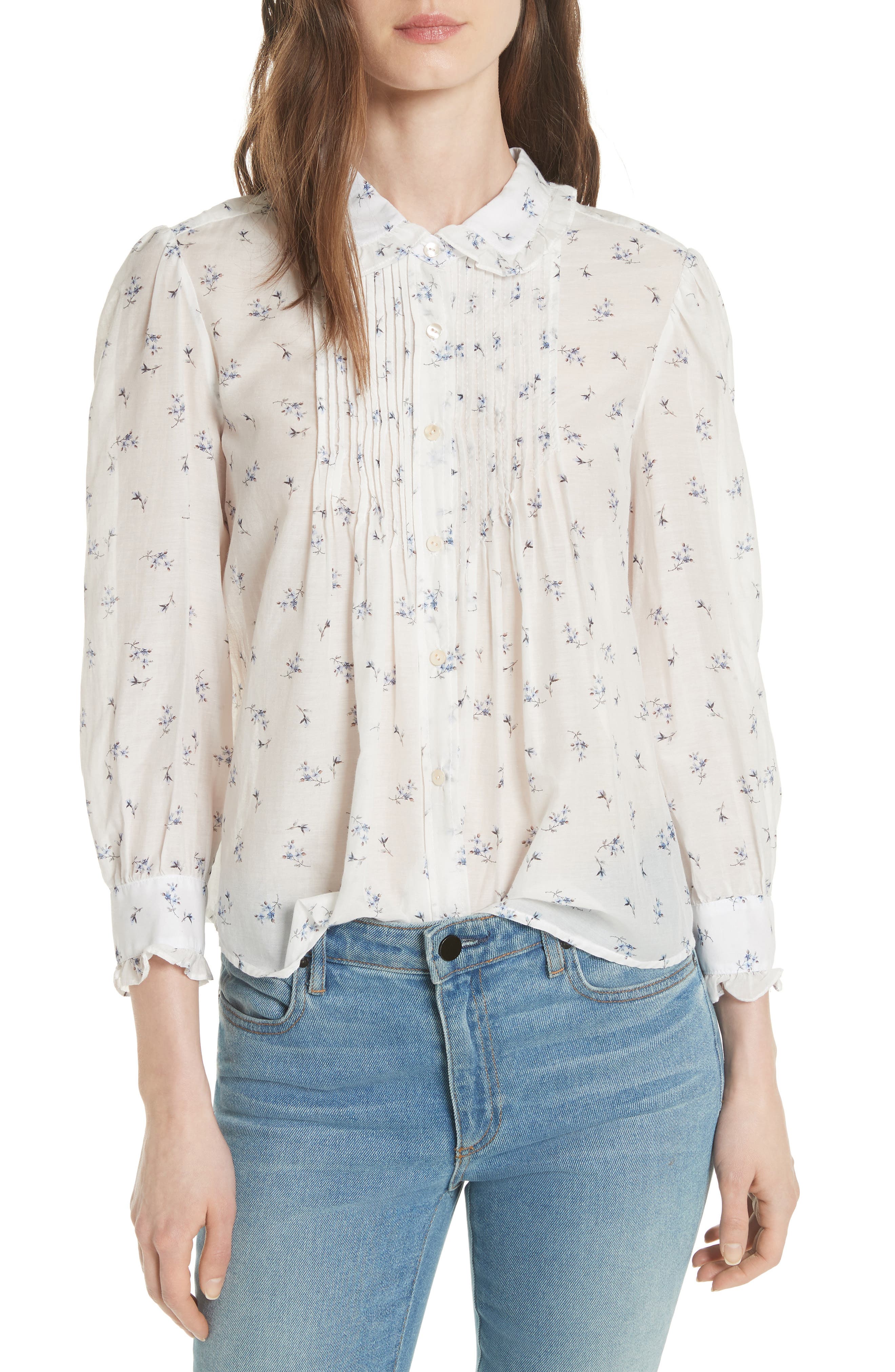 Rebecca Taylor Floral Spring Blouse Nordstrom