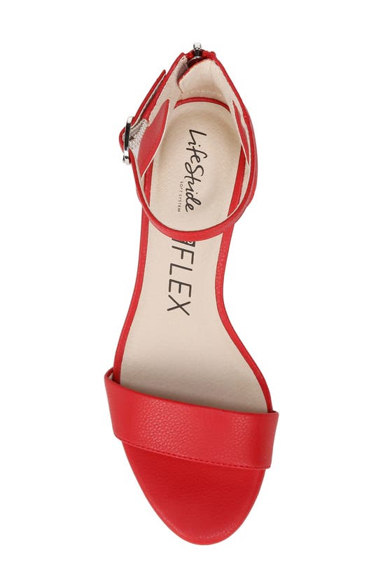 Shop Lifestride Florence Ankle Strap Sandal In Fire Red