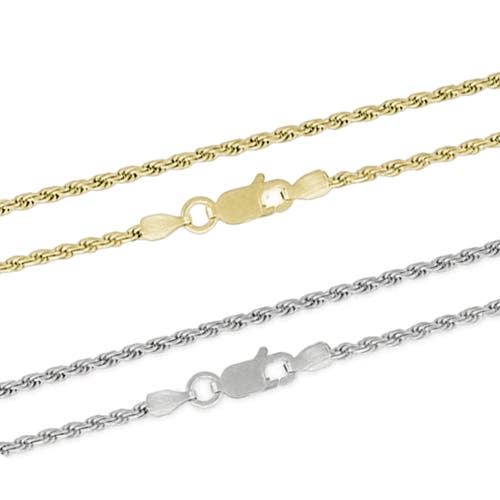 Donatello Gian 2 Pack Sterling Silver Necklace In Two Tone