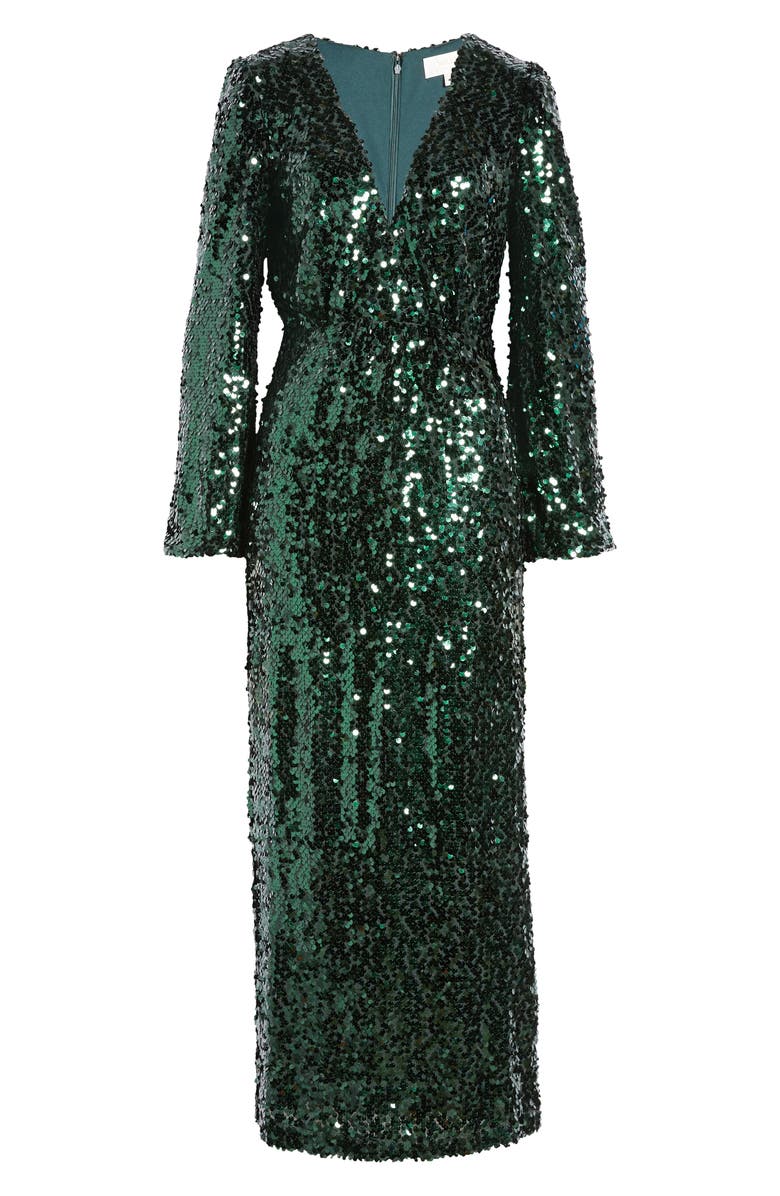 WAYF The Carrie Long Sleeve Sequin Cocktail Dress | Nordstrom