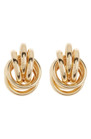 Eye Candy Los Angeles Sophia Big Stud Earrings In Gold