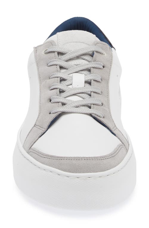 G Brown Dynamic Low Top Sneaker In White/gray