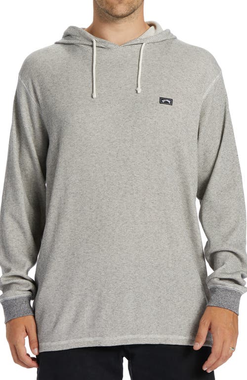 Billabong Keystone Thermal Knit Hoodie in Oatmeal at Nordstrom, Size Small
