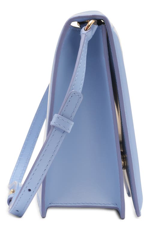 Dolce & Gabbana Dolce&gabbana Dg Logo Flap Leather Crossbody Bag In Light Blue