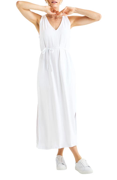 Loretta V-Neck Dress in White