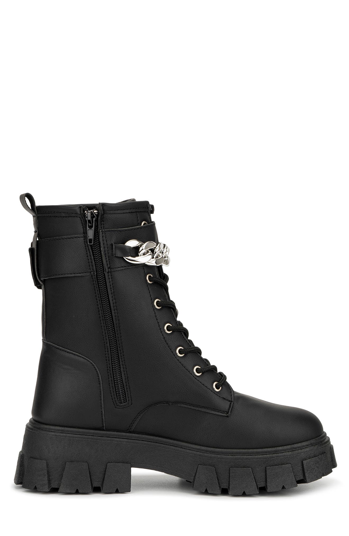 Olivia Miller Ava Women's Combat Boots, Size: 8, Black