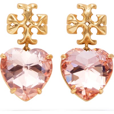 Tory Burch Kira Carved Heart Earrings