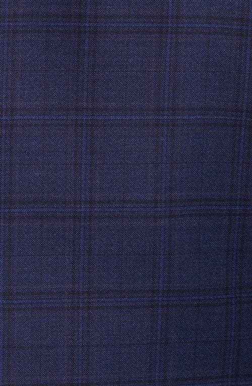 Shop Canali Siena Regular Fit Plaid Wool Sport Coat In Navy