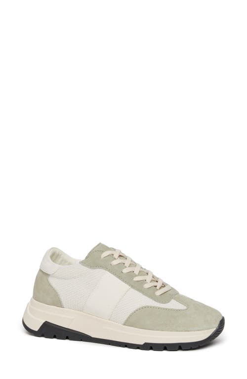 Paige Maya Mixed Media Sneaker In White