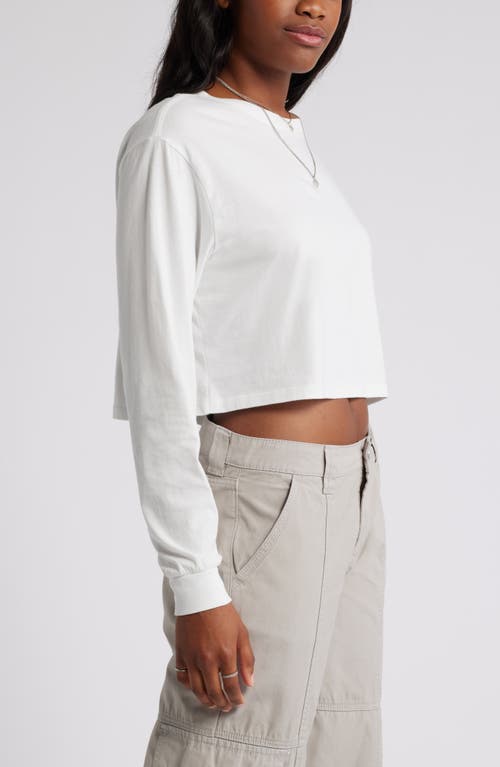 Shop Bp. Oversize Crewneck Crop T-shirt In White Blanc