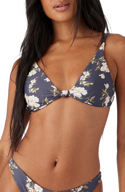 Shop O'neill Kendra Floral Pismo Bikini Top In Periscope