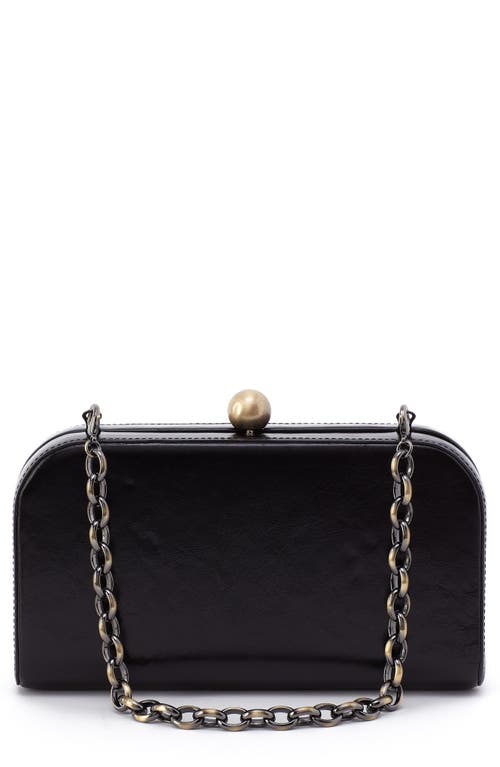 Hobo Women's Lauren Minaudiere Clutch Bag In Polished Black In Black