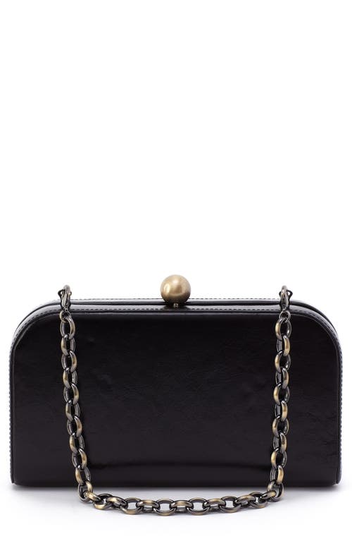 HOBO Lauren Leather Minaudière in Black 