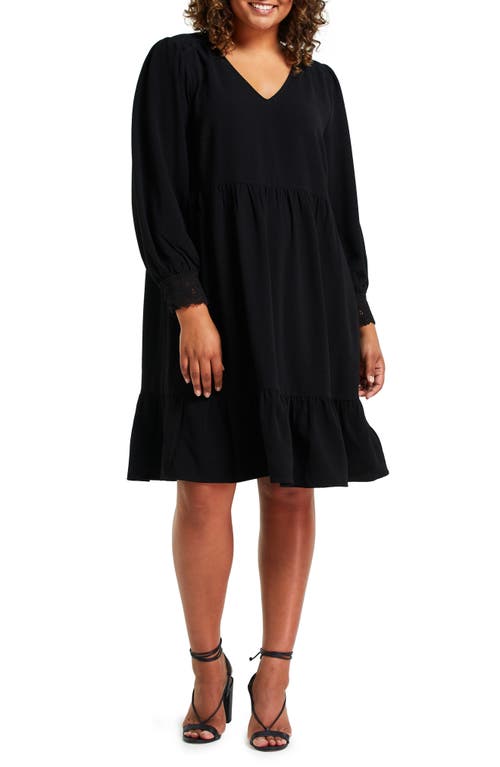 Estelle Nicola Long Sleeve Dress in Black