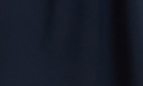 Luxely Sleeveless Fit & Flare Dress In Navy