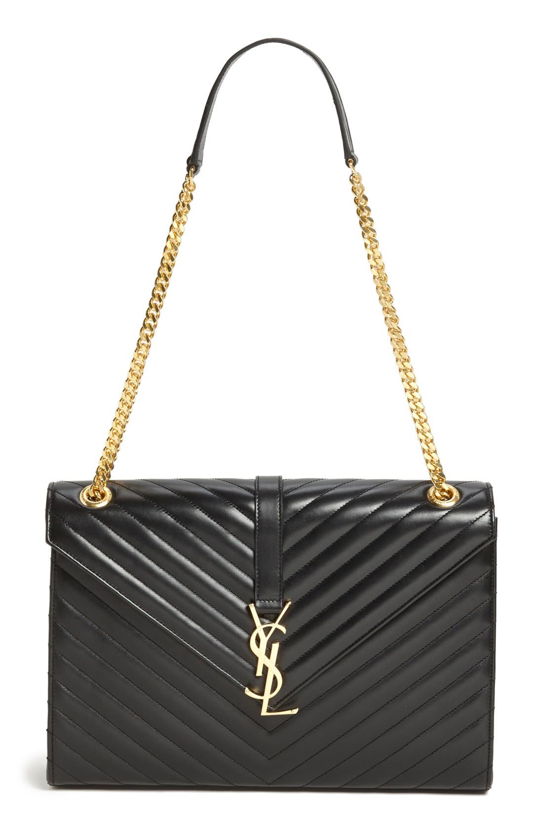 Saint Laurent 'Cassandre Lisse Large' Shoulder Bag Nordstrom