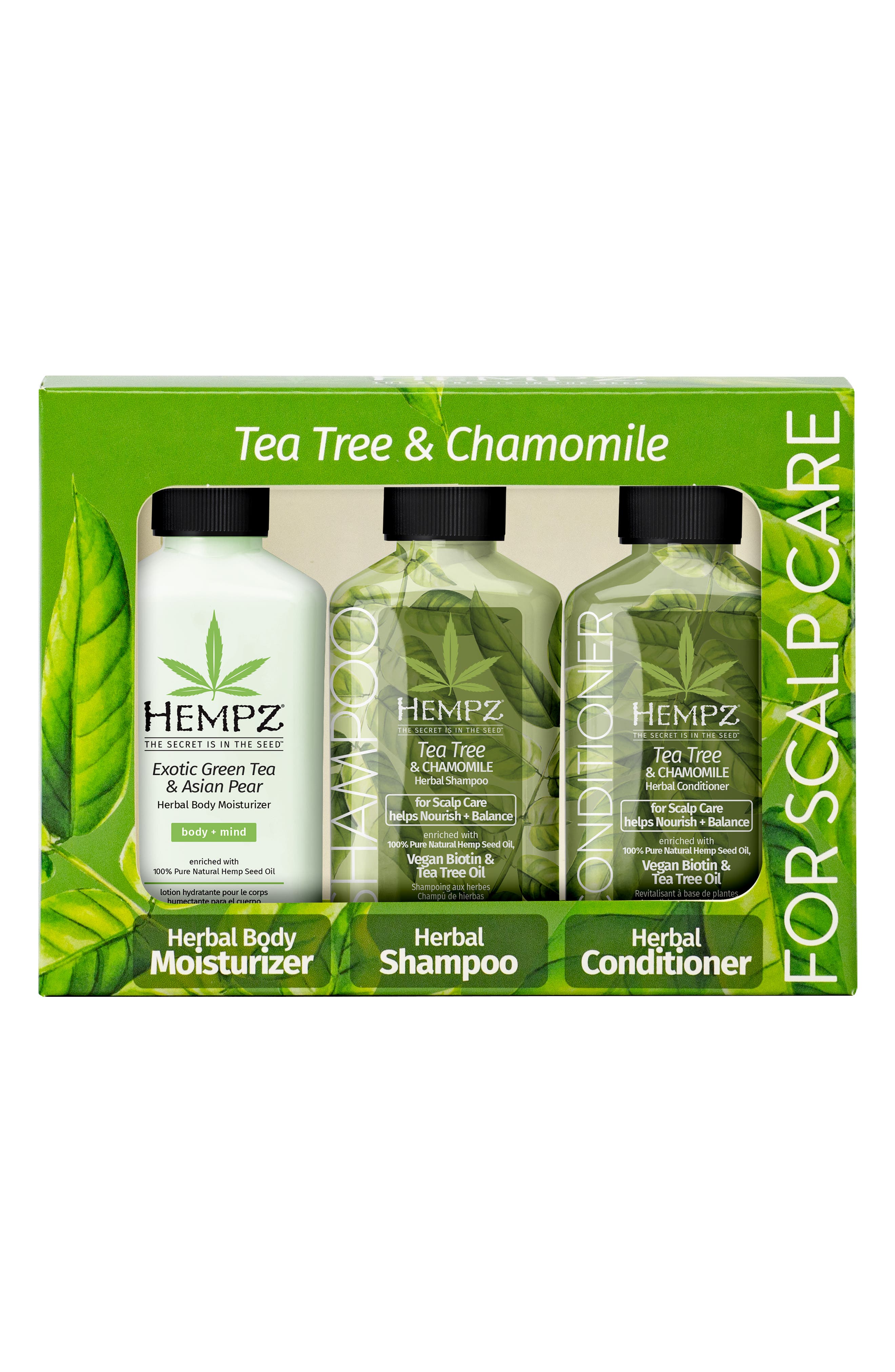 HEMPZ Mini Tea Tree & Chamomile Trio Gift Set Nordstromrack