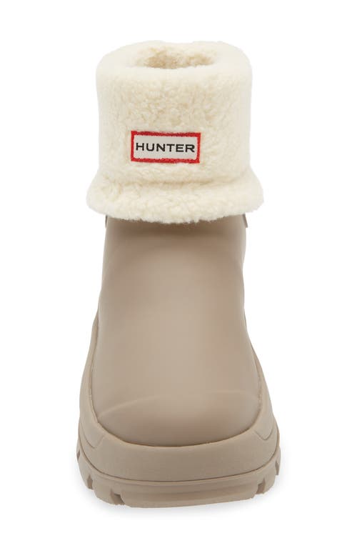 Shop Hunter Esme Lug Sole Waterproof Snow Bootie In Medium Natural